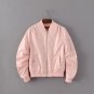 2017 hot sale female casual twill white pink blue Women short coat ladies bomber jackets Solid 9 col