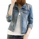 Autumn New Long Sleeved Denim Jackets 2018 Vintage Short Style Slim Hole Jeans Coats Street Outerwea