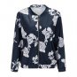 2017 Autumn Womens Bomber Jackets And Coats Long Sleeve Ladies Floral Zipper Tweed Jacket Vintage Co