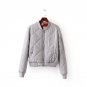 2017 Autumn Winter Ladies Flight Bomber Jackets Women Thick Army green,Navy blue,Red,Pink,Grey coat 