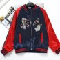 2018 new autumn spring women bird jackets woven embroidery baseball uniform jacket coat collar femal