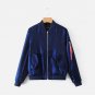 2018 Spring Autumn Women Fashion Flight Bomber Jackets Lady Casual Long Sleeve Satin Baseball Coats
