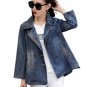 2017 Women Basic Coats Double Breasted Denim Jacket Plus Size Women Clothing Short Cloak Bomber Jack