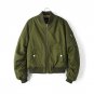 2017 New Women Autumn Winter Flight Bomber Army Green Jackets Lady Short Baseball Casual Coat outerw