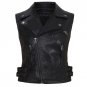 New fashion black white vest jacket 2017 bomber motorcycle Leather jackets women Faux Soft Leather b