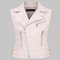 New fashion black white vest jacket 2017 bomber motorcycle Leather jackets women Faux Soft Leather b