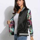 Both Sides Wear Spring Autumn Winter Long Sleeve Women Basic Floral Coat Female Lady Bomber baseball