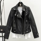 Leather jaket women casual slim long sleeve turn down collar ladies bomber clothing 2016 spring autu