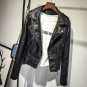 2017 New Autumn Winter Women Black Pink PU Leather Jackets Lady Bomber Motorcycle Cool Outerwear Coa