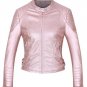 New 2018 Women\'s Winter Autumn Brown bomber motorcycle Leather jackets women 5 color brand jacket j