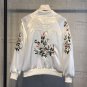 2017 Pink Baseball Basic Jackets Coats Autumn Fashion Bomber Jacket Slim Embroidered Women coat Wome