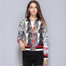 New Women\'s Autumn Fashion Design Tigers Print HOLLYWOOD Embroidered Bomber Jacket Raglan Sleeve St