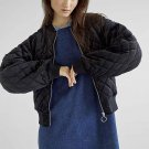 Satin Winter Jacket Women Coat Short Parka Bomber Jacket Lady Loose Solid Casual Zipper High Street 