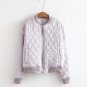 Satin Winter Jacket Women Coat Short Parka Bomber Jacket Lady Loose Solid Casual Zipper High Street 
