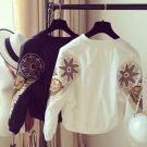 UNIONCODE Angel Wing Embroidery Bomber Jacket Ladies Fashion 2017 Autumn Casual Streetwear Women Bas