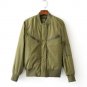 Women Casual Biker Short Baseball 2017 Military light Bomber Jackets Female Spring Autumn Outwear Re