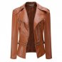 Soft Synthetic Leather Jacket Women Motorcycle Jacket Autumn Women Basic Coats Jaqueta Feminina Bomb