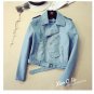 Spring Autumn Lady Pu Leather Jacket Long Sleeve Slim Short Coats Women Casual Faux Bomber  Moto Lea
