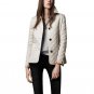 2018 The New Female Jacket Bomber Stand Collar Long Sleeve Diamond Lattice Basic Women\'s Jackets Co