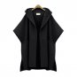 2017 Autumn Winter Woolen Coat Bat Sleeve Hooded Women Cloak Basic Coats Long Female Bomber Windbrea