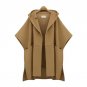 2017 Autumn Winter Woolen Coat Bat Sleeve Hooded Women Cloak Basic Coats Long Female Bomber Windbrea