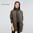 Women Padded Longline Bomber Jacket
