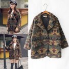 2017 Women\'S Harajuku Retro Personalized Geometric Pattern Woolen Jacket Female Cute Japanese Kawai