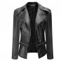 Plus Size Leather Jacket Women 2017 Spring Autumn Fashion PU Leather Coat Female Zipper Punk Bomber 