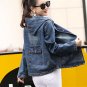 Jeans Jacket Women Casacos Feminino Plus Size 4XL Vintage Hooded Denim Bomber Jacket 2017 Women Basi