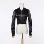 Autumn Vintage Satin glossy Women Short Bomber Jackets Trendy Spring Casual Basic Coats Slim Ladies