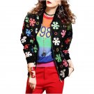 NYMPH 2017 Autumn Spring Women Casual Coats Flower Embroidered Bomber Jacket Full Sleeve Baseball Ba