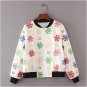 NYMPH 2017 Autumn Spring Women Casual Coats Flower Embroidered Bomber Jacket Full Sleeve Baseball Ba