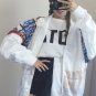 JOYINPARTY 2017 Summer Boy Friend Hollow Out  Loosen Windproof Basic Jacket Student Harajuku Oversiz