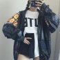 JOYINPARTY 2017 Summer Boy Friend Hollow Out  Loosen Windproof Basic Jacket Student Harajuku Oversiz