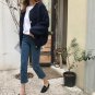 Winter Casual Women Lamb Bomber Jacket Warm Beige Black Single Button Female Coat Long Sleeve Loose 