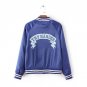2017 Blue Bomber Jacket Women Letter Print Long Sleeve Jackets Coats Female Fashion Basic Jacket Aut