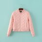 2017 New Spring Jacket Women Bomber Short Slim Pink Coat Chaquetas Mujer Veste Militaire Femme Jacke