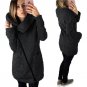 FLYMALL Autumn Winter Fashion Plus Size Side Zipper Coats Women Slim Bomber Windbreaker Long Asymmet