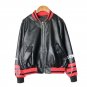 Hot High Quality Autumn Spring Cool Jacket Coat Women Fashion Baseball Uniform PU Bomber Jacket Blac