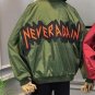 BONU Women College Harajuku Black Bomber jacket Loosen Letter Patch casaco feminino Jacket Women Bas