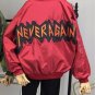 BONU Women College Harajuku Black Bomber jacket Loosen Letter Patch casaco feminino Jacket Women Bas
