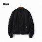 Lady Biker Bomber Long Sleeve Jacket 4 Colors S/M/L Sizes Solid Zipper Coat Women Cloths Baseball Co