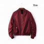 Lady Biker Bomber Long Sleeve Jacket 4 Colors S/M/L Sizes Solid Zipper Coat Women Cloths Baseball Co