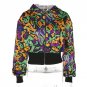 Women Fashion Print Slim Jacket Streetwear Long Sleeve Autumn Spring Bomber Jacket Bts Casaco Femini