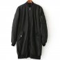 2017 Fashion Winter long bomber jackets and coats black spring female coat casual military women bas