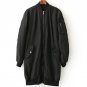 2017 Fashion Winter long bomber jackets and coats black spring female coat casual military women bas