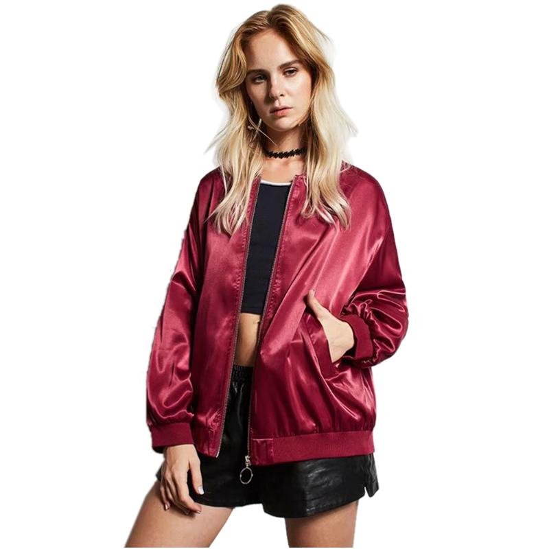 NYMPH 2017 Autumn Spring Women Baseball Coats Crane Flower Embroidered Bomber Jackets Full Sleeve Lo