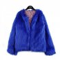 Thick Warm Ladies Luxury Rabbit Fur Coat 2017 Winter Fluffy Fake Fur Jacket Long Sleeve Womens Faux