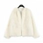 Thick Warm Ladies Luxury Rabbit Fur Coat 2017 Winter Fluffy Fake Fur Jacket Long Sleeve Womens Faux