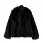 Thick Warm Ladies Luxury Rabbit Fur Coat 2017 Winter Fluffy Fake Fur Jacket Long Sleeve Womens Faux